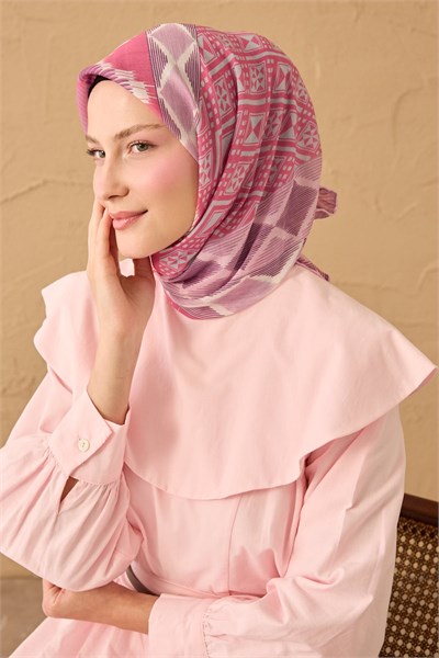 Soft Eşarp Urban Patch Pembe