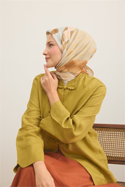 Soft Eşarp Urban Patch Taba