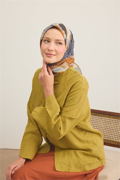 Soft Eşarp Urban Patch Tarçın