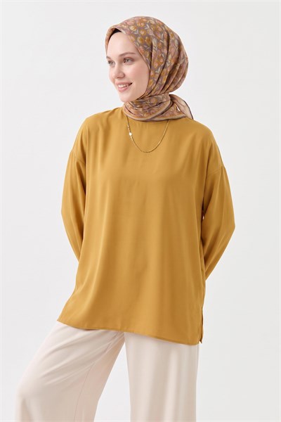 Soft Eşarp Vintage Floral Açık Vizon