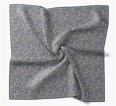 Soft Eşarp Vintage Floral Gri