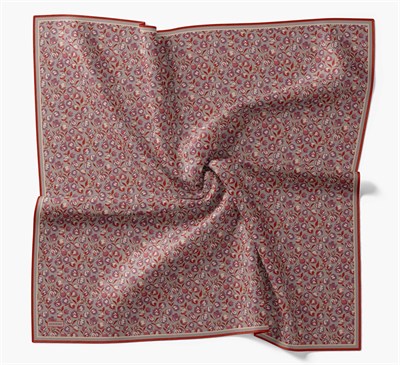 Soft Eşarp Vintage Floral Mor