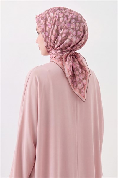 Soft Eşarp Vintage Floral Pembe