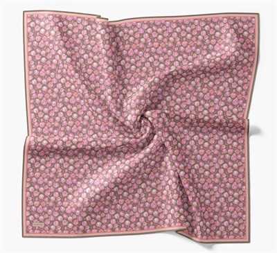 Soft Eşarp Vintage Floral Pembe