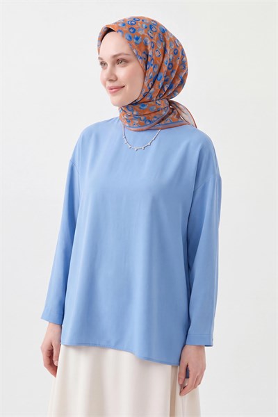 Soft Eşarp Vintage Floral Turuncu
