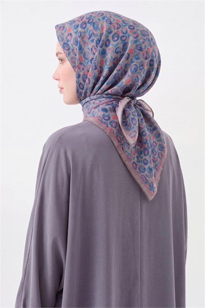 Soft Eşarp Vintage Floral Vizon
