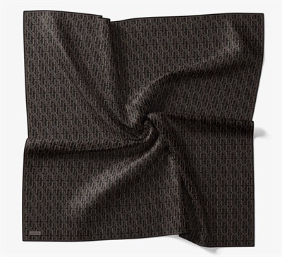 Soft Eşarp Zincir Desen Acı Kahve 90x90