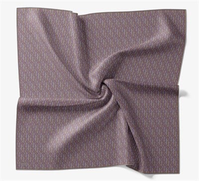 Soft Eşarp Zincir Desen Lila 90x90