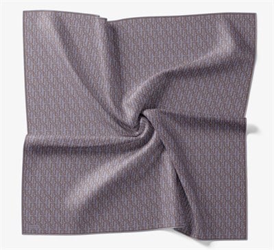 Soft Eşarp Zincir Desen Mor 90x90