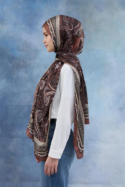Tarçın Hint Vual Şal -  5005-15