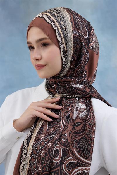 Tarçın Hint Vual Şal -  5005-15