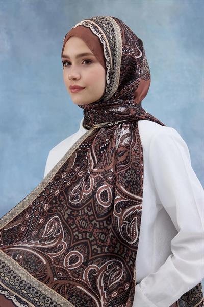 Tarçın Hint Vual Şal - 5005-15