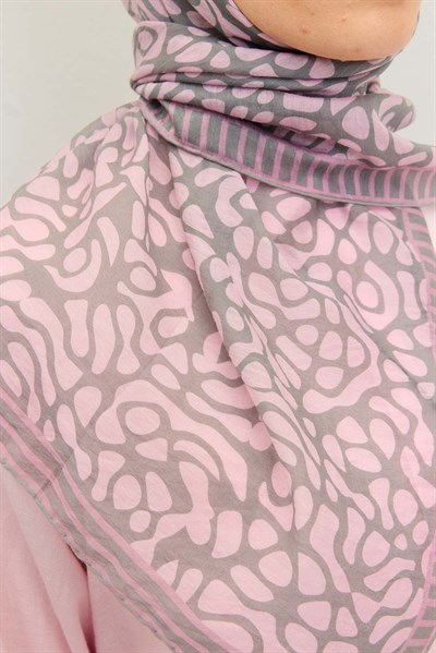 Tencel Monare Eşarp Palet Pembe