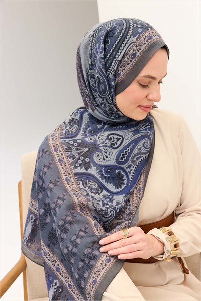 Tencel Monare Şal Bohem Füme