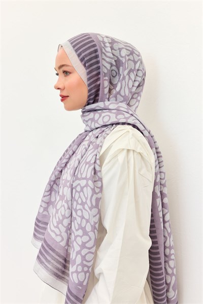 Tencel Monare Şal Coral Lila