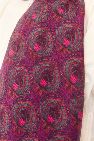 Tencel Monare Şal Tomurcuk Koyu Kırmızı