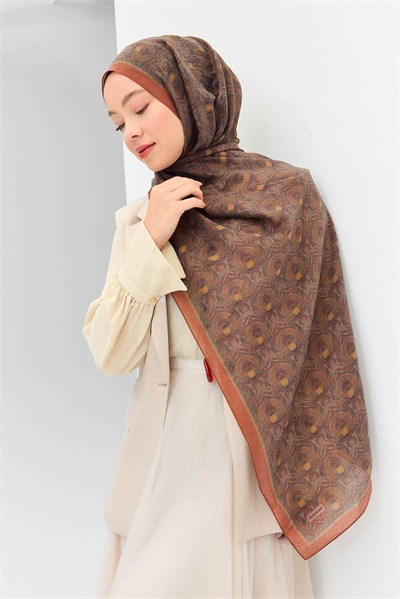 Tencel Monare Şal Tomurcuk Taba