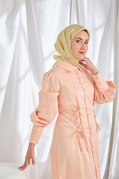 Twill İpek Eşarp Mini Bouquet Açık Sarı