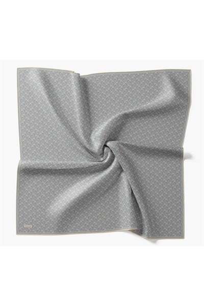 Twill İpek Eşarp Mini Bouquet Bebe Mavi