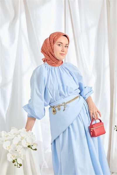 Twill İpek Eşarp Mini Bouquet Narçiçeği