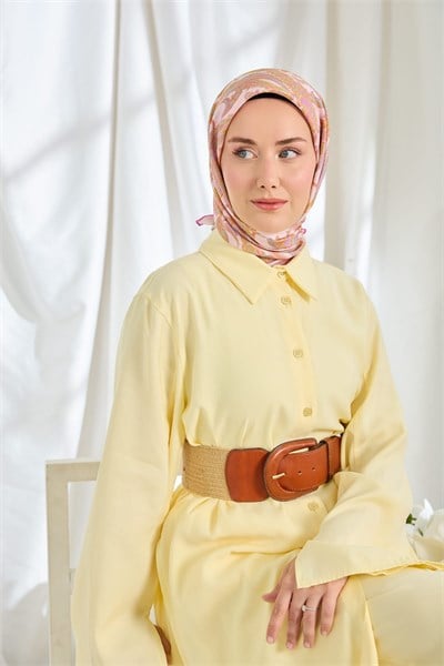 Twill İpek Eşarp Ottoman Paisley Pembe