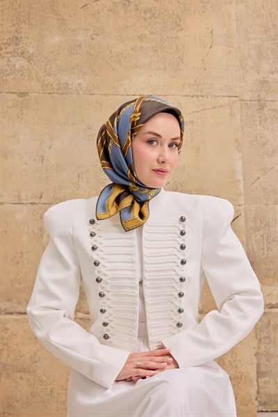 Twill İpek Kemer İndigo