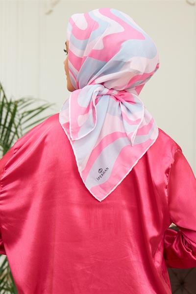 Twist Soft Mavi  Pamuk Viskon Eşarp