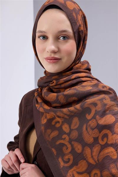 Urban Hours Harmony Turuncu Mayda Şal 190x70