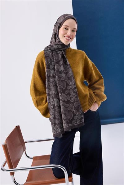 Urban Hours Harmony Antrasit Mayda Şal 190x70