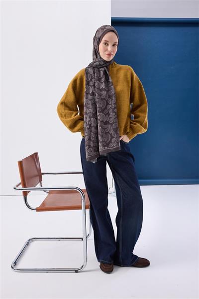 Urban Hours Harmony Antrasit Mayda Şal 190x70