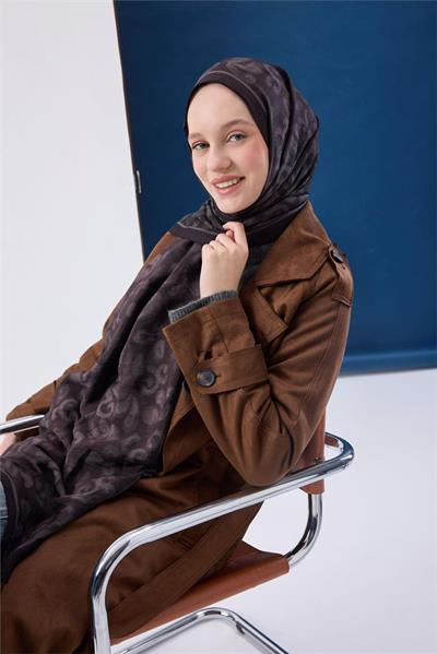 Urban Hours Harmony Siyah Mayda Şal 190x70