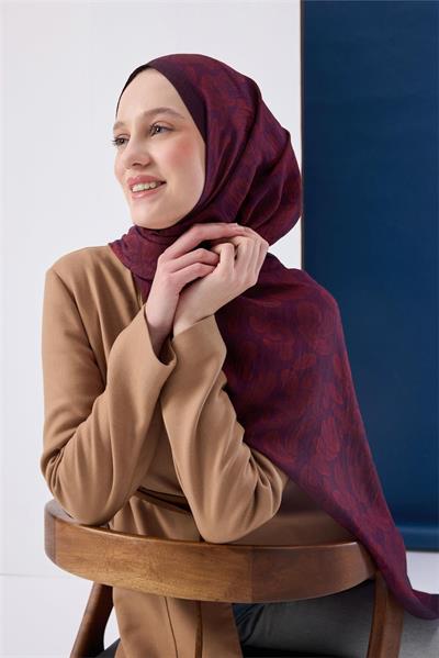 Urban Hours Harmony Mürdüm Mayda Şal 190x70