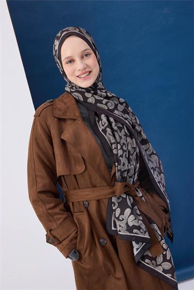 Urban Hours Harmony Siyah Mayda Şal 190x70