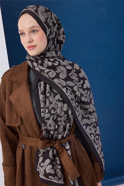 Urban Hours Harmony Siyah Mayda Şal 190x70