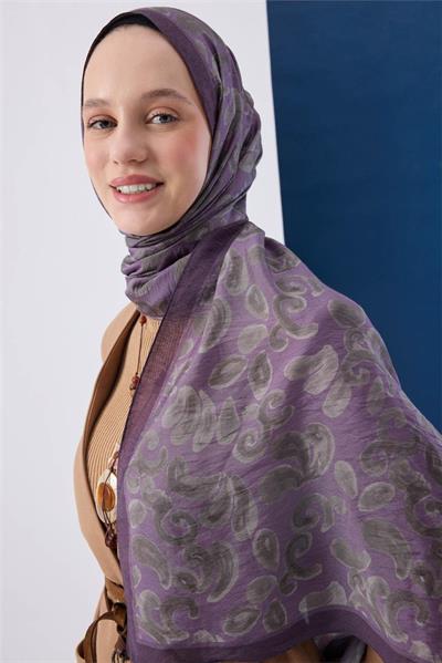 Urban Hours Harmony Eflatun Mayda Şal 190*70