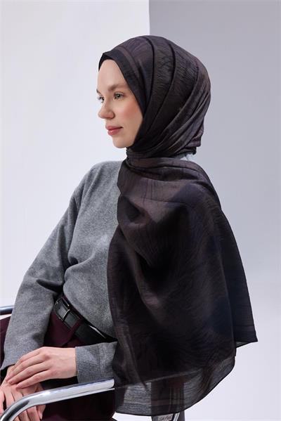 Mayda Şal Pera Lacivert İnce Dokulu Dökümlü 190x70