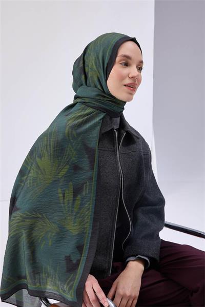 Urban Hours Pera Petrol Yeşili Mayda Şal 190*70