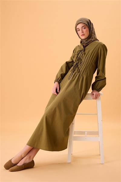 Viskon Karışımlı Velora Eşarp Koyu Gri-Olive İndigo Krem Desenli Tok Duruşlu 90x90