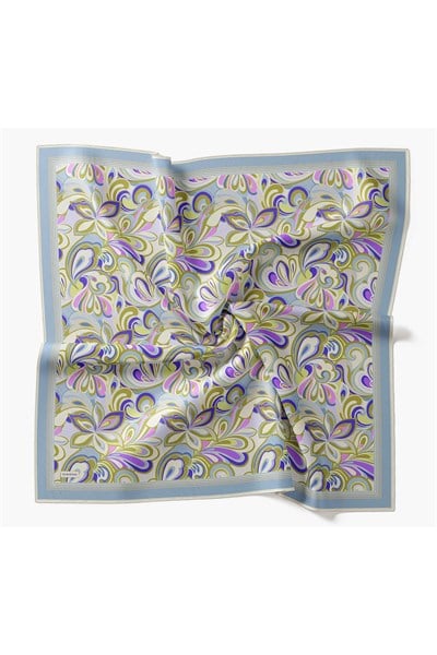 Velora Eşarp Aura Floral Bebe Mavisi