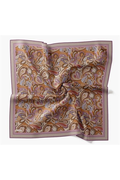 Velora Eşarp Aura Floral Füme