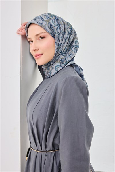 Velora Eşarp Ethnic Lacivert