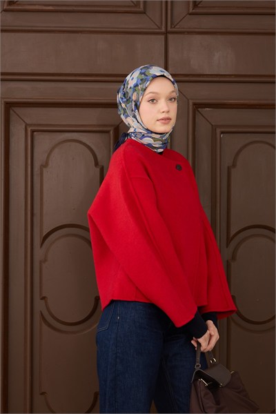 Velora Eşarp Flower Gece Mavisi