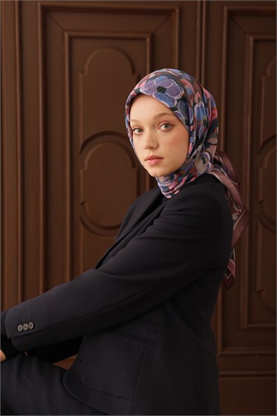 Velora Eşarp Flower Gül Kurusu