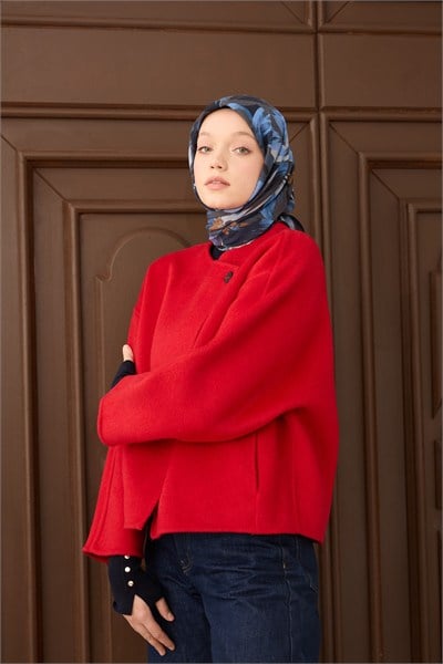 Velora Eşarp Flower Lacivert