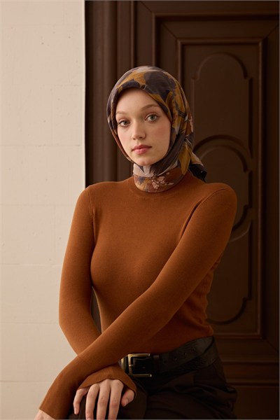 Velora Eşarp Flower Lacivert