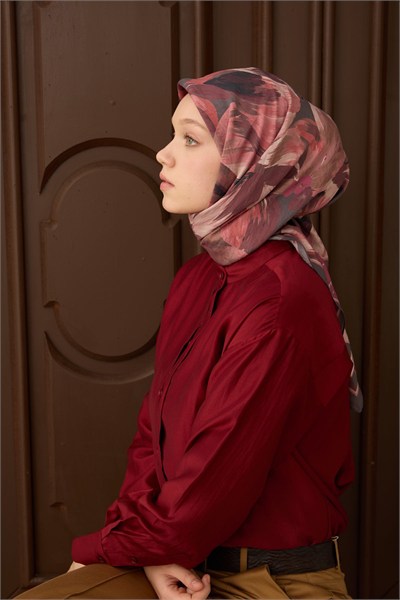 Velora Eşarp Flower Pembe
