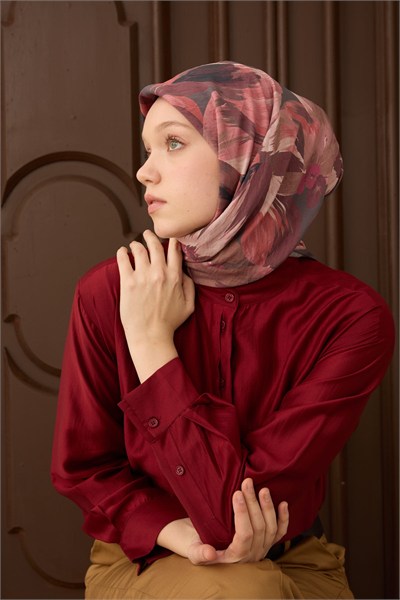 Velora Eşarp Flower Pembe