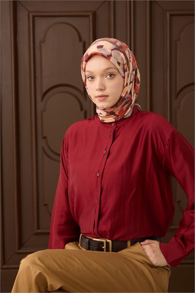 Velora Eşarp Flower Vizon