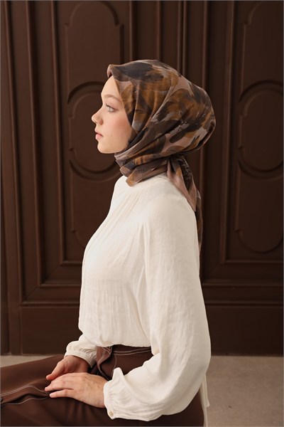 Velora Eşarp Flower Vizon
