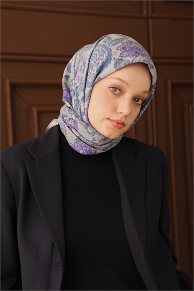 Velora Eşarp Shawl Pattern Mor